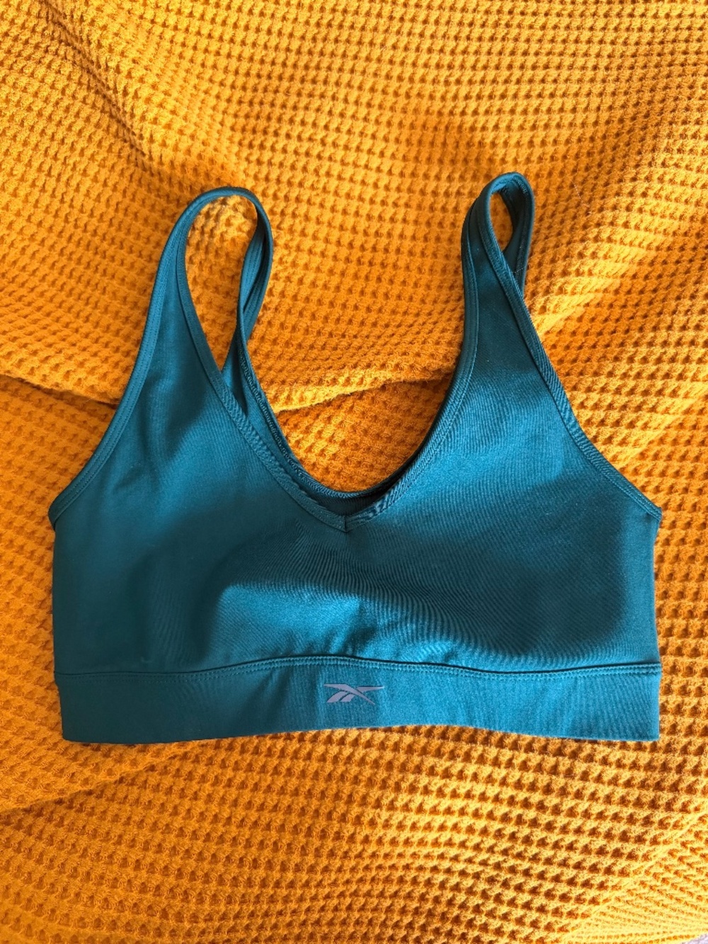 Reebok Active Collective DreamBlend Sports Bra Teal Green